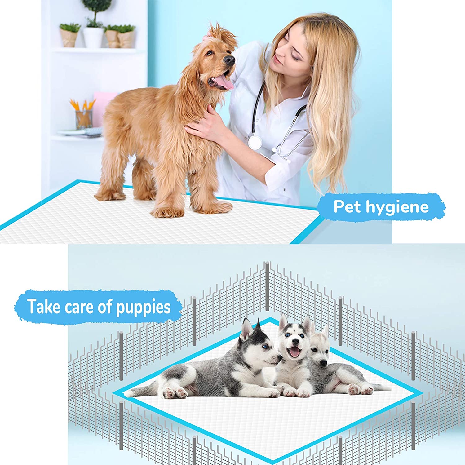 Enzo Dog Multi-Purpose Pad, Extra Large Disposable Super Absorbent & Leak-Free Pee Pads 36