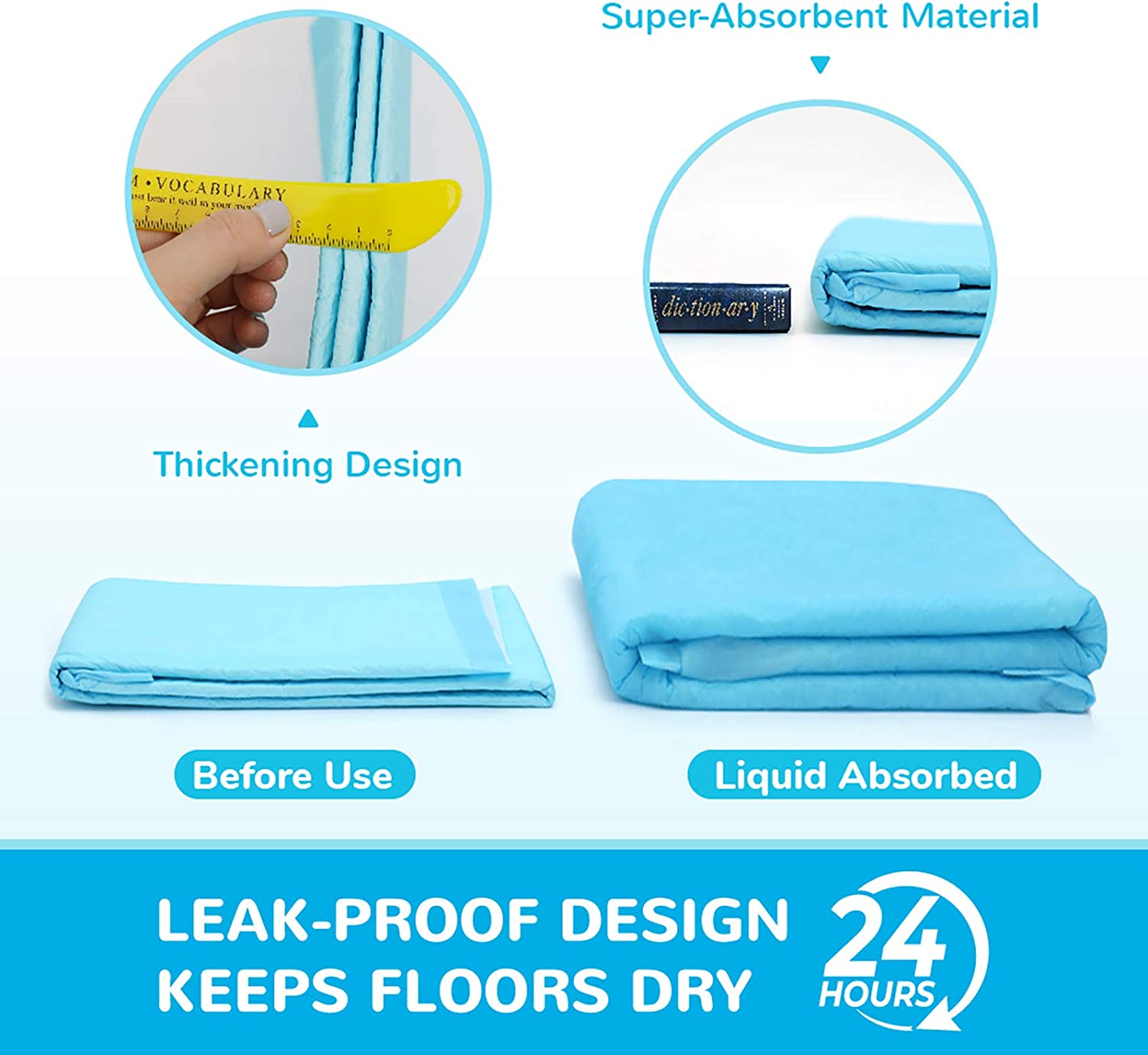 Enzo Dog Multi-Purpose Pad, Extra Large Disposable Super Absorbent & Leak-Free Pee Pads 36