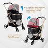 "Pista Super-Lightweight Aluminum Frame 3-in-1 Stroller: The Ultimate Mobility Solution for Small/Medium Dogs, Cats, and Pets on the Go!"