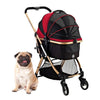"Pista Super-Lightweight Aluminum Frame 3-in-1 Stroller: The Ultimate Mobility Solution for Small/Medium Dogs, Cats, and Pets on the Go!"