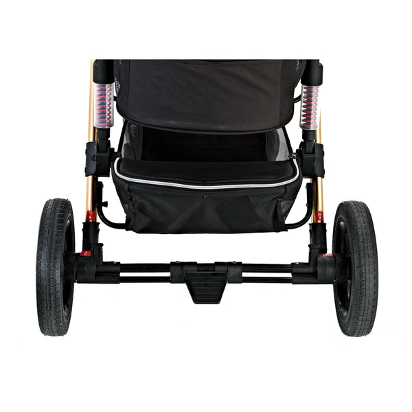 Monza Luxury 3-in-1 Travel Pet Stroller: Ultimate Convenience for Small/Medium Dogs & Cats - Detachable Carrier, Pump-Free Tires, Aluminum Frame!