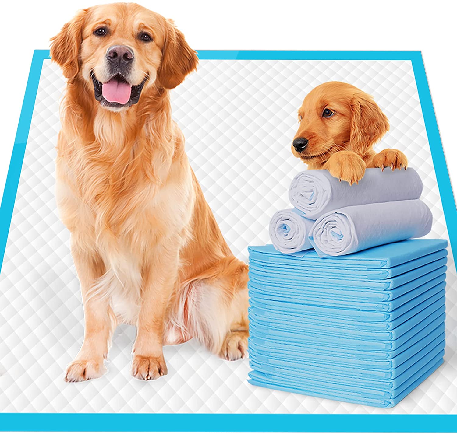 JOINPADS Dog Pee Pad, Puppy Potty Training Pet Pads Dog Pads Extra Large Disposable Super Absorbent & Leak-Free Pee Pads 28